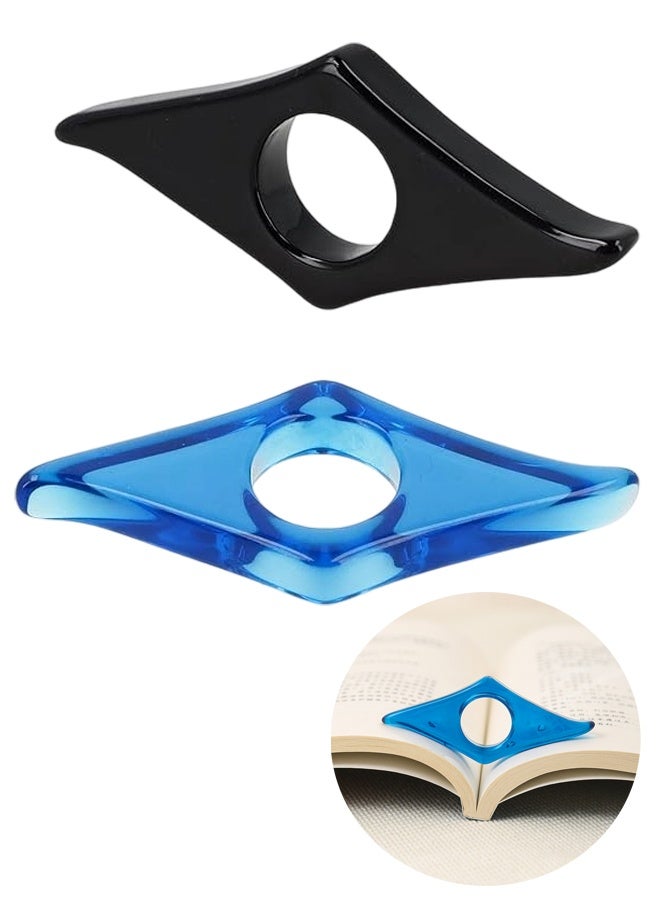 حامل صفحات كتاب مريح للقراءة | حامل فتاحة كتب من الراتنج المتين - مثالي لعشاق القراءة - Image 1