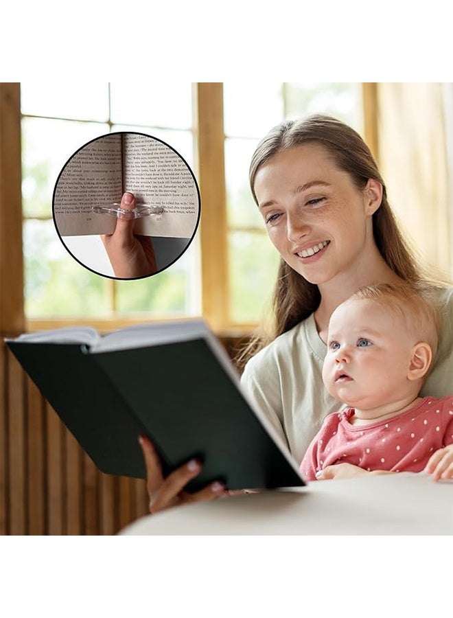 حامل صفحات كتاب مريح للقراءة | حامل فتاحة كتب من الراتنج المتين - مثالي لعشاق القراءة - Image 4