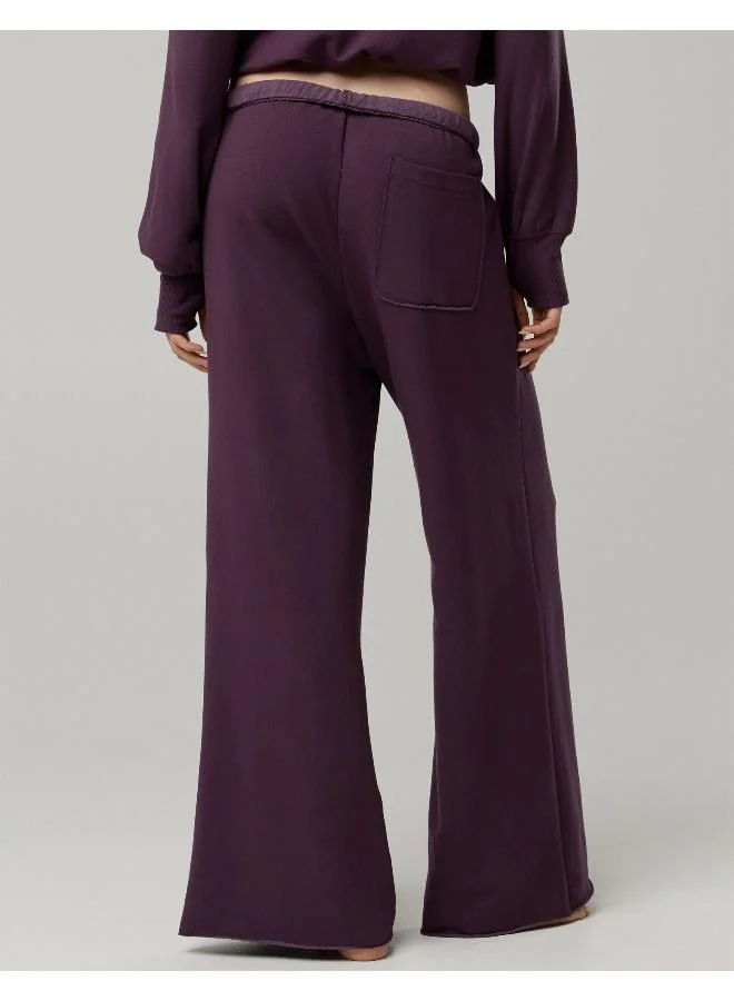 Aerie OFFLINE By Aerie OTT Fleece Super Wide Leg Pant