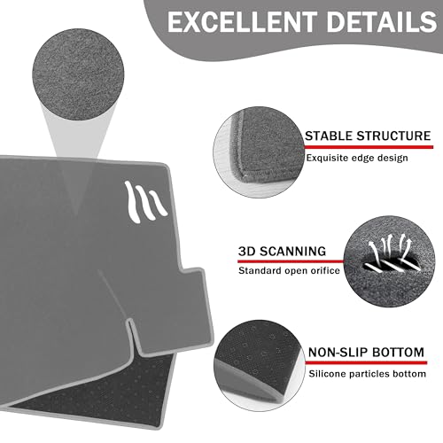 SENSHINE Dashboard Cover for 2025 2026 Toyota Camry Accessories Dash Cover Mat No Glare Sunshade UV Rays Carpet Protector Pad Without HUD, All Gray - Image 3
