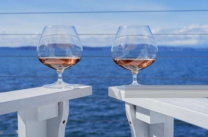 BLISS START Italian Premium Classic Brandy Glasses Set of 6 250 ML NonLead Crystal Clear Ideal for White or Red Wine Glasses Classic Brandy Glasses Wine Glasses UltraThin Small Stem Clear - Image 3