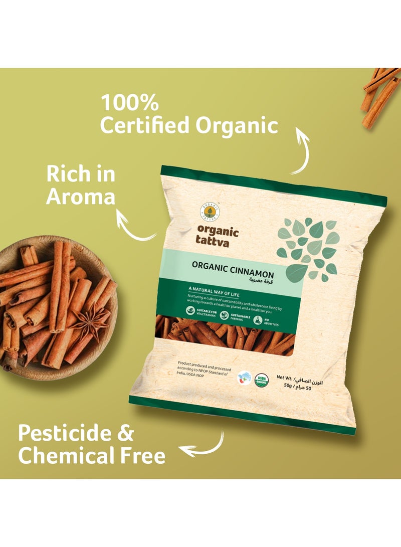 أورجانيك تاتفا القرفة العضوية 50جم - Image 3