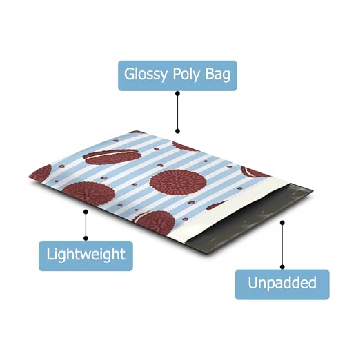 Pro Supply Global 10x13 (100) Cookies and Cream Designer Poly Mailers Waterproof Self Sealing Tear Resistant Polymailers Shipping Envelopes Premium Printed Bags For Small Businesses - Image 3