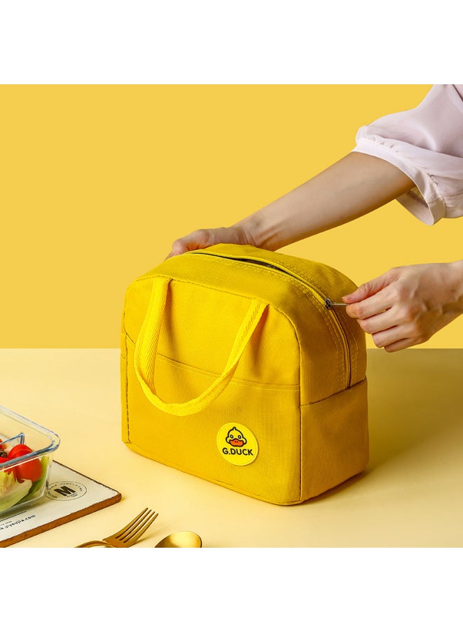 Cilock Insulated Lunch Box Bag Fresh-keeping Box Bento Handbag Thickened Aluminum Foil Insulation Bag Little Yellow Duck Co-branded Single Pack - Image 4