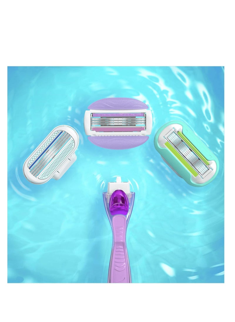 Gillette Gillette Venus ComfortGlide Breeze 2-in-1 Razor for Women Pack of 8  - Image 4