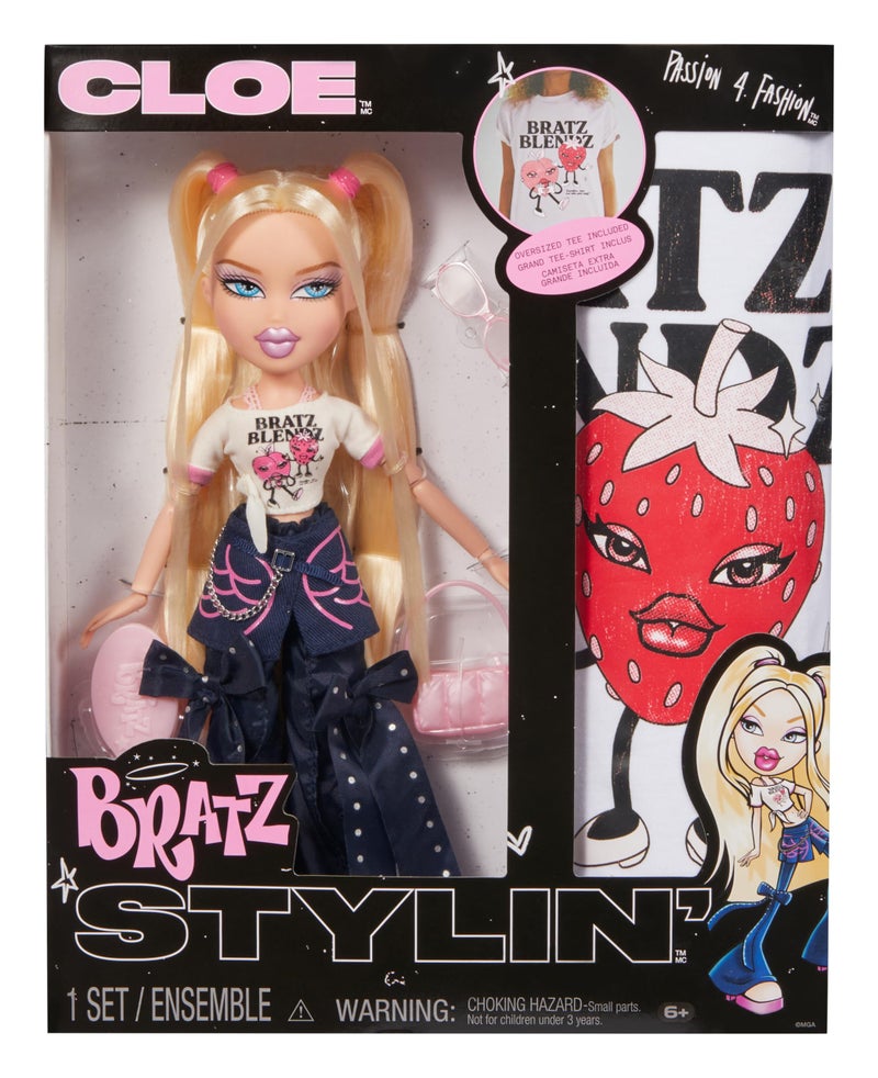Bratz Stylin Cloe Fashion Doll with Customizable TShirt for You and Accessories - Image 3
