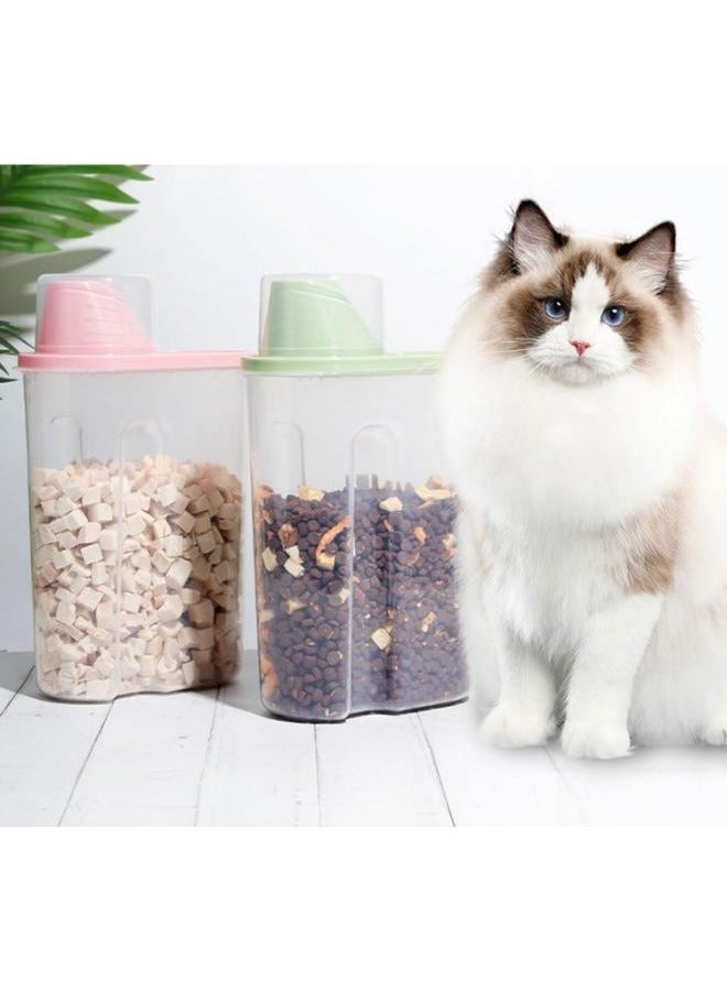 Eoptify مجموعة حاويات حبوب 8 قطع حاوية تخزين محكمة الإغلاق، صندوق منظم خالي من التسرب لتخزين الطعام للمطبخ، صندوق تخزين 2.5 لتر و 1.9 لتر، موزع طعام بلاستيكي خالي من BPA للأرز - Image 3