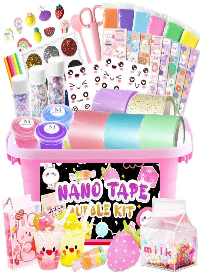 ZiZa Nano Tape Bubble Kit for Kids, Nano Tape Squishy Maker Making Kit, Step by Step Video Tutorials - Image 1