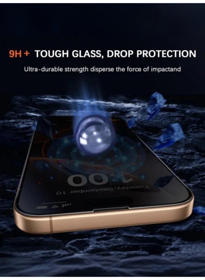 [2Pack] for iPhone 15 Pro Max Privacy Screen Protector , 9H+ Anti-Spy Tempered Glass Film for iPhone 15 Pro Max Screen Protector Privacy  - Image 2