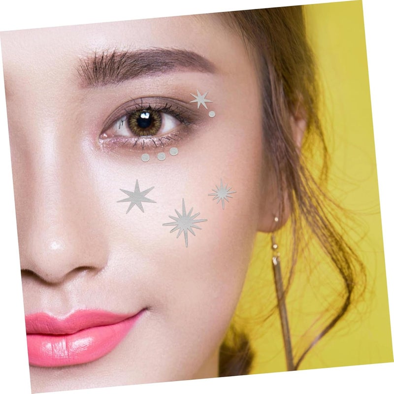 4pcs Tattoo Stickers Makeup Stickers Glitter Freckles for Halloween Music Festivals - Image 5
