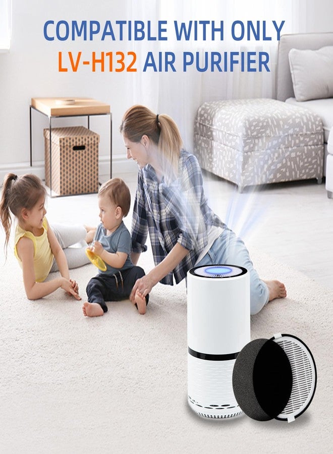 Pulluty LV-H132 Replacement Filter for Levoit LV-H132 Air Purifier,3-in-1 H13 True HEPA and Activated Carbon Filter,Part # LV-H132-RF,2 Pack - Image 5
