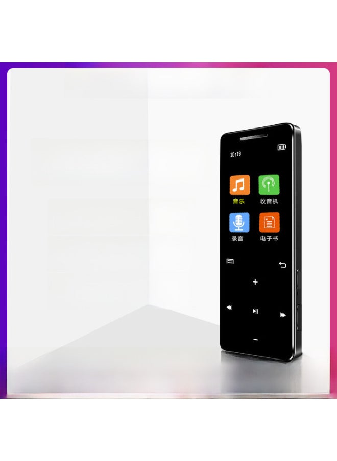 Geili High-definition Touch Screen Mp3 Portable Music Player Student Special Mp4 Bluetooth Music Player Digital Computer/mp3-Body Color:mp3 Black [with Bluetooth]]-Memory Capacity:16GB