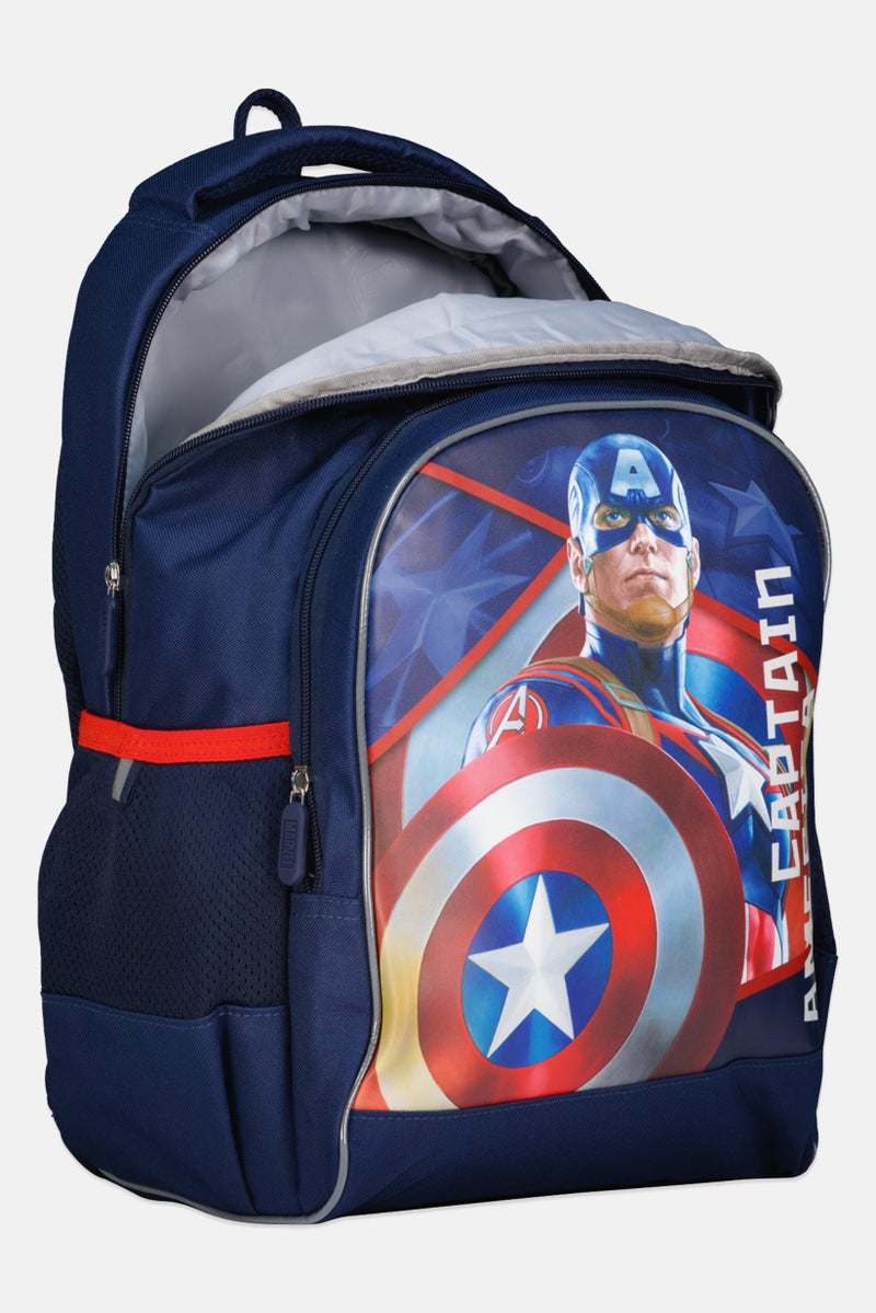 MARVEL Kids Boy Graphic Print Backpack, Navy - Image 3