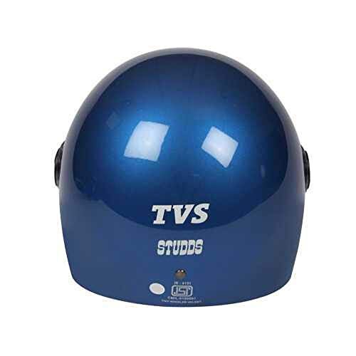 TVS Full Face Helmet for Men and Women, ISI DOT Certified, Clear Visor, Blue, Size L, Motorbike Helmet - Image 4