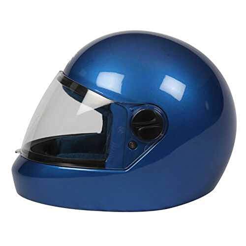 TVS Full Face Helmet for Men and Women, ISI DOT Certified, Clear Visor, Blue, Size L, Motorbike Helmet - Image 2
