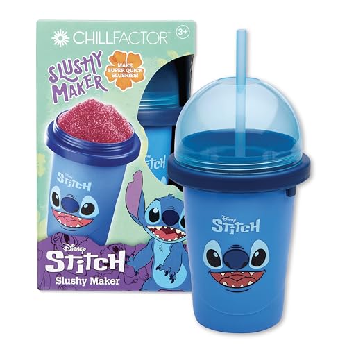 Cra-Z-Art Disney Stitch Slushy Maker Cup - Chill Factor Original Slushie Maker Cup Makes Frozen Slushies, Smoothies, Milkshakes and More - Image 1