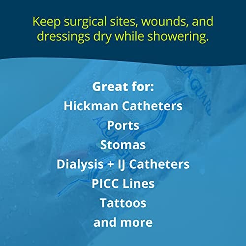 TIDI AquaGuard Sheet – 9” x 9” – Shower Protection Sheet – Self-Adhesive Moisture Barrier – Made without Latex – Wound Cover for Showering – 7 Sheets per Package – Home Medical Supplies (50015-PKG) - Image 4