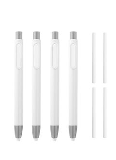 Y&D Pen Style Erasers Set, Retractable Click Eraser with 4Pcs Refill Erasers, Pencil Eraser, Stick for School Office Painting Writing 4PCS  - Image 1
