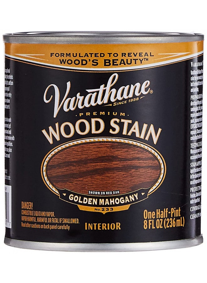 Varathane 211795 Premium Wood Stain, Half Pint, Gold Mahogany - Image 1