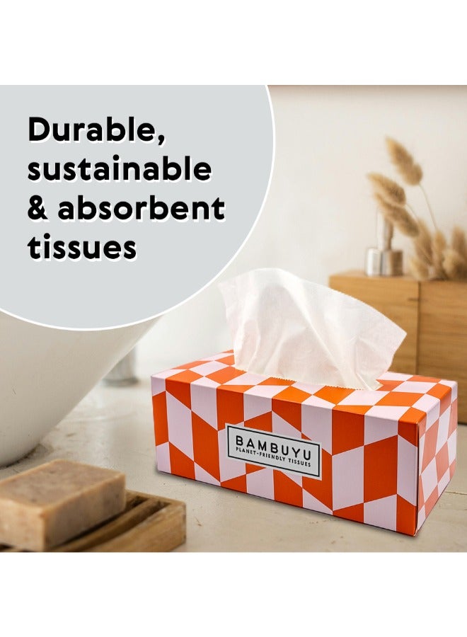 Bambuyu Bamboo 3 Ply Facial Tissues Rectangle 90 Sheets Pack of 4 - Image 2