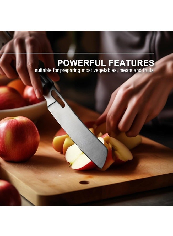 Osowake Folding Chef Knife,Camping Folding Knives,Sharp Cleaver Folding Knife,440A Stainless Steel Blade Wooden Handle,Folding Kitchen Knife for Outdoor Camping Cooking - Image 2