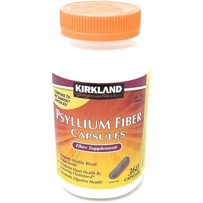 Kirkland Fiber Capsules Kirkland Therapy for Regularity/Fiber Supplement, 360 capsules - Compare to the Active Ingredient in Metamucil Capsules - Image 3