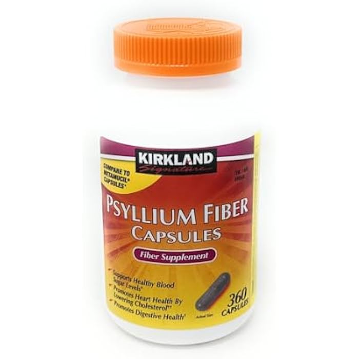 Kirkland Fiber Capsules Kirkland Therapy for Regularity/Fiber Supplement, 360 capsules - Compare to the Active Ingredient in Metamucil Capsules - Image 1
