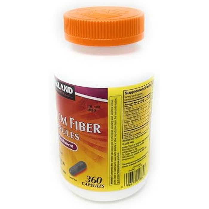 Kirkland Fiber Capsules Kirkland Therapy for Regularity/Fiber Supplement, 360 capsules - Compare to the Active Ingredient in Metamucil Capsules - Image 5