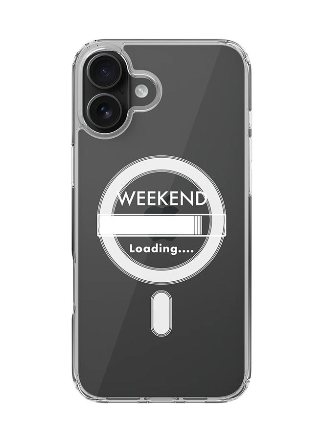 Stylizedd For iPhone 16 Plus Case [Compatible with MagSafe] Slim Magnetic cover Clear Phone Case - Weekend loading - Image 1