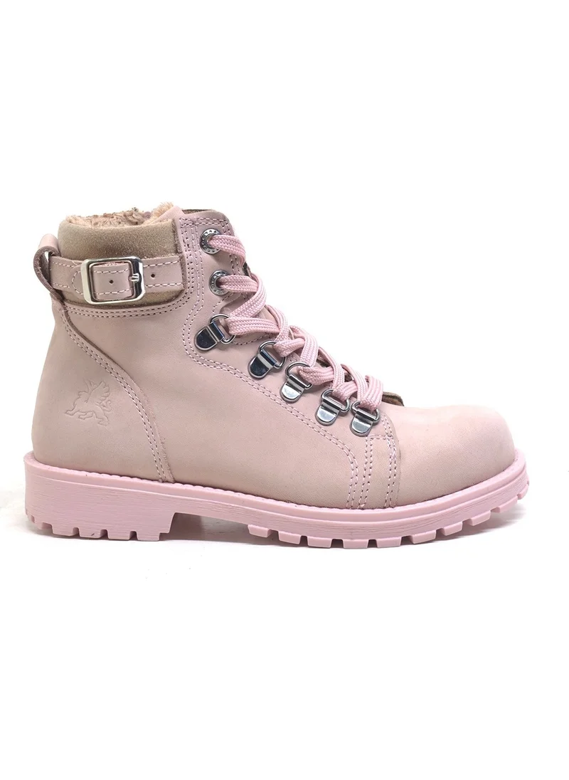 Raker Griffon Genuine Leather Pink Zippered Winter Girls' Boots