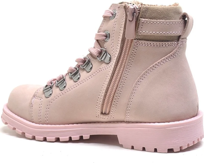 Raker Griffon Genuine Leather Pink Zippered Winter Girls' Boots