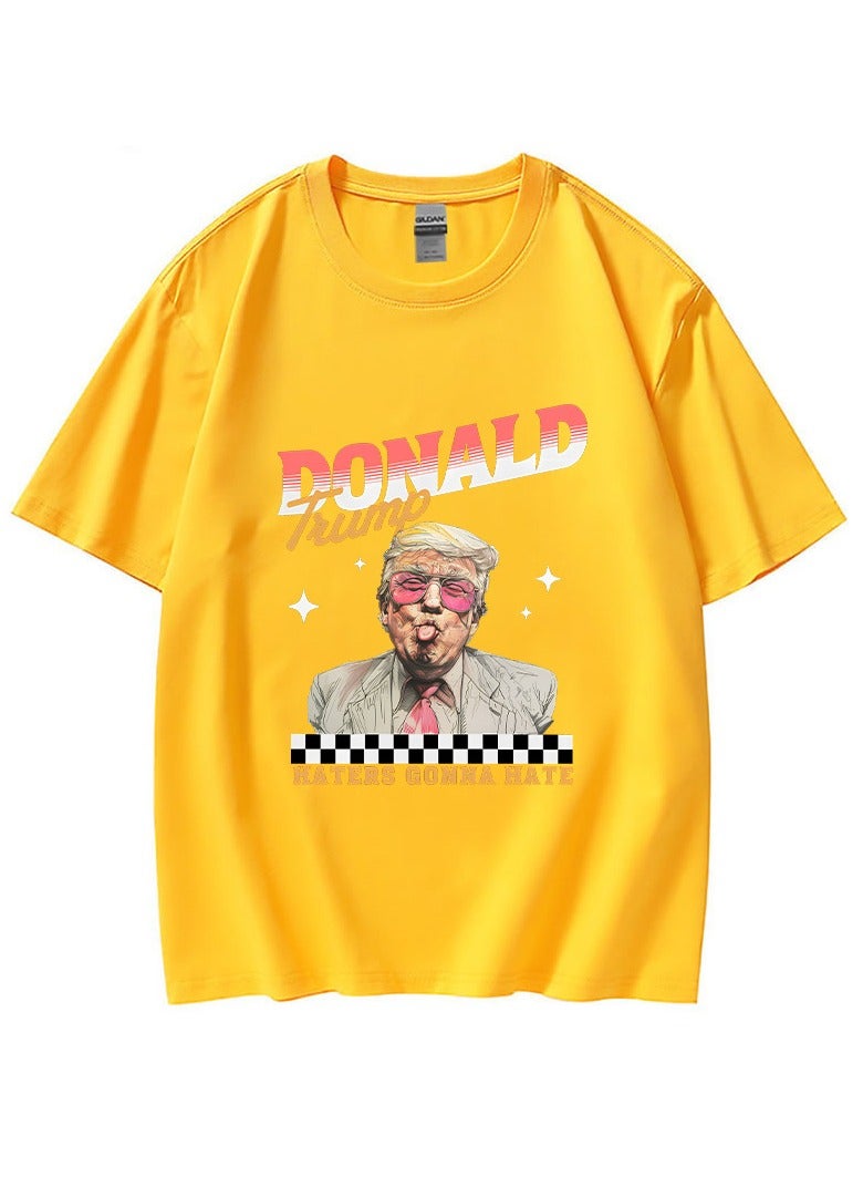 New Trump Print Short Sleeved Shirt