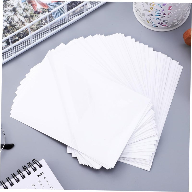 DOITOOL 50 Sheets Photo Film Self Sealing Laminate Pouches Specimen Laminating Films Photo Top Laminate Photo Laminating Film Laminator for Laminating Pouches Gloss Lamination PVC - Image 4