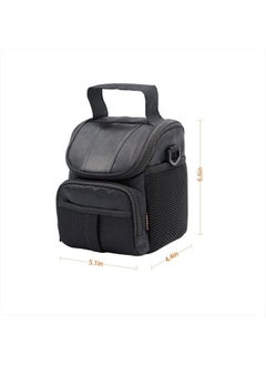FOSOTO Waterproof (with Rain Cover) Black Camera Case Bag Compatible for Canon EOS M10 M6 M2 Mrak II M50 M100 Rebel T3i T4i T5 SL1, Nikon P600 D3300 D3400 D5100 D5300 D7200,Sony RX10M3,Olympus EM10  - Image 3