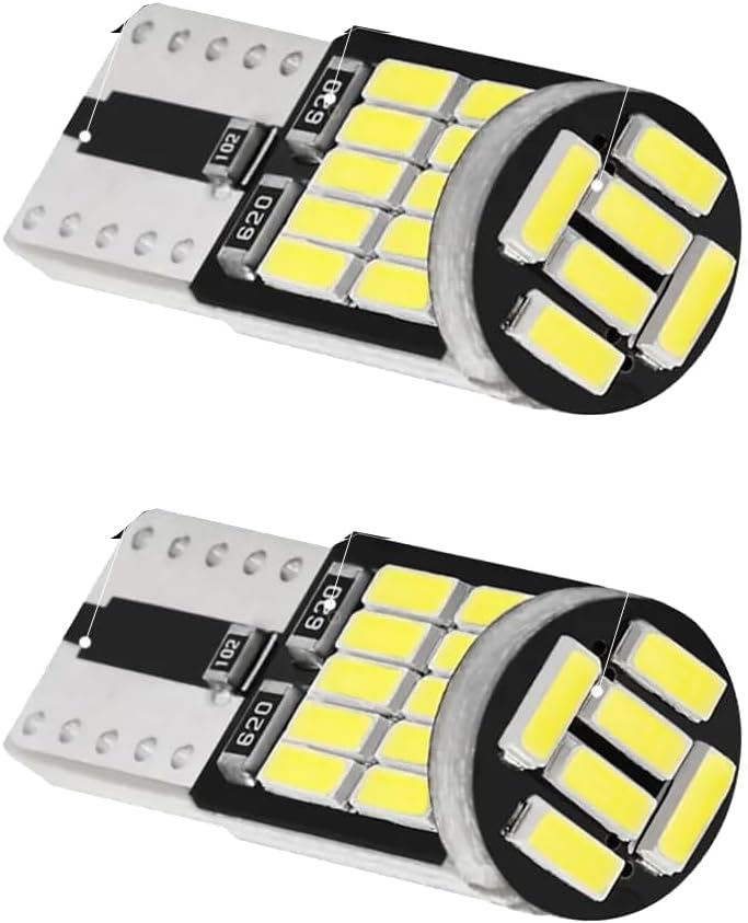 قطعتان من مصابيح LED T10 W5W 194 501 Canbus الداخلية للسيارة، بدون أخطاء، T10 26 SMD 4014، مصابيح إضاءة داخلية بيضاء نقية، مصباح سيارة - Image 1