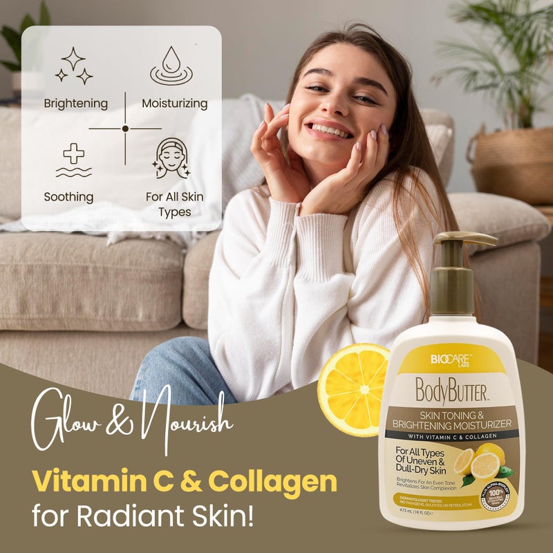 Biocare Labs Vitamin C & Collagen Moisturizing Body Butter Body Cream - Image 2