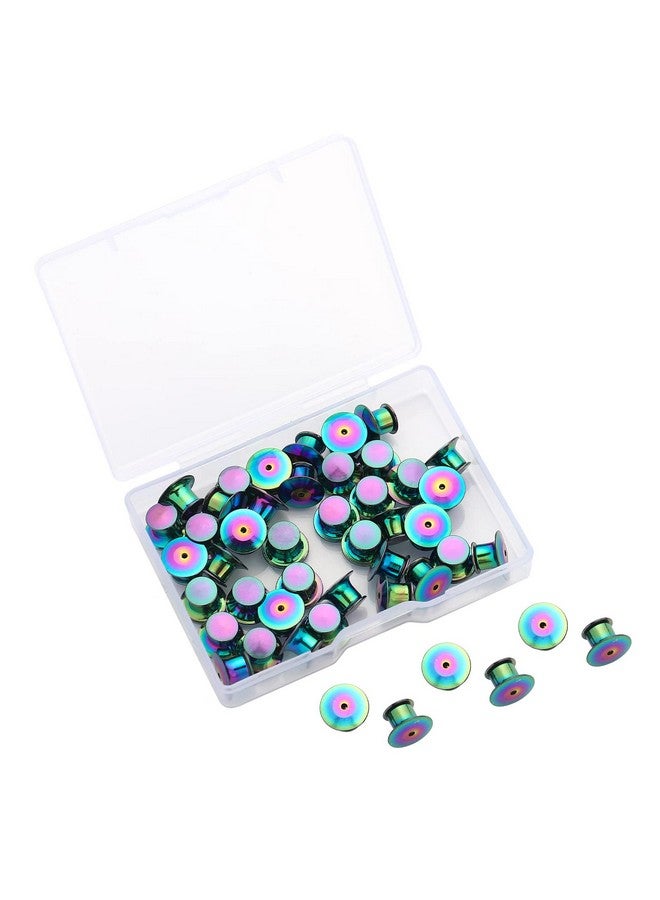 SUBANG 40 Pieces Metal Pin Backs Locking Pin Keepers Locking Clasp With Storage Case - Image 2