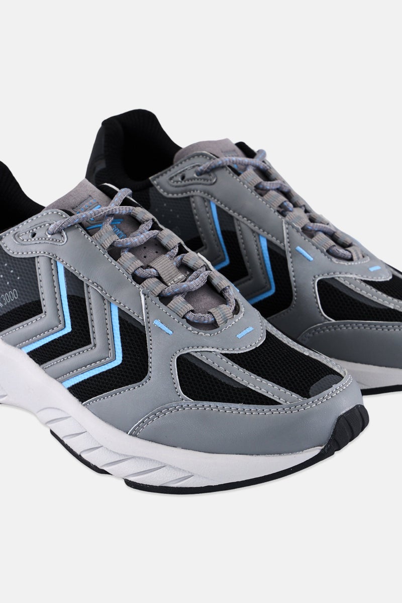 Hummel Men Reach LX3000 Lace Up Running Shoes, Grey - Image 3