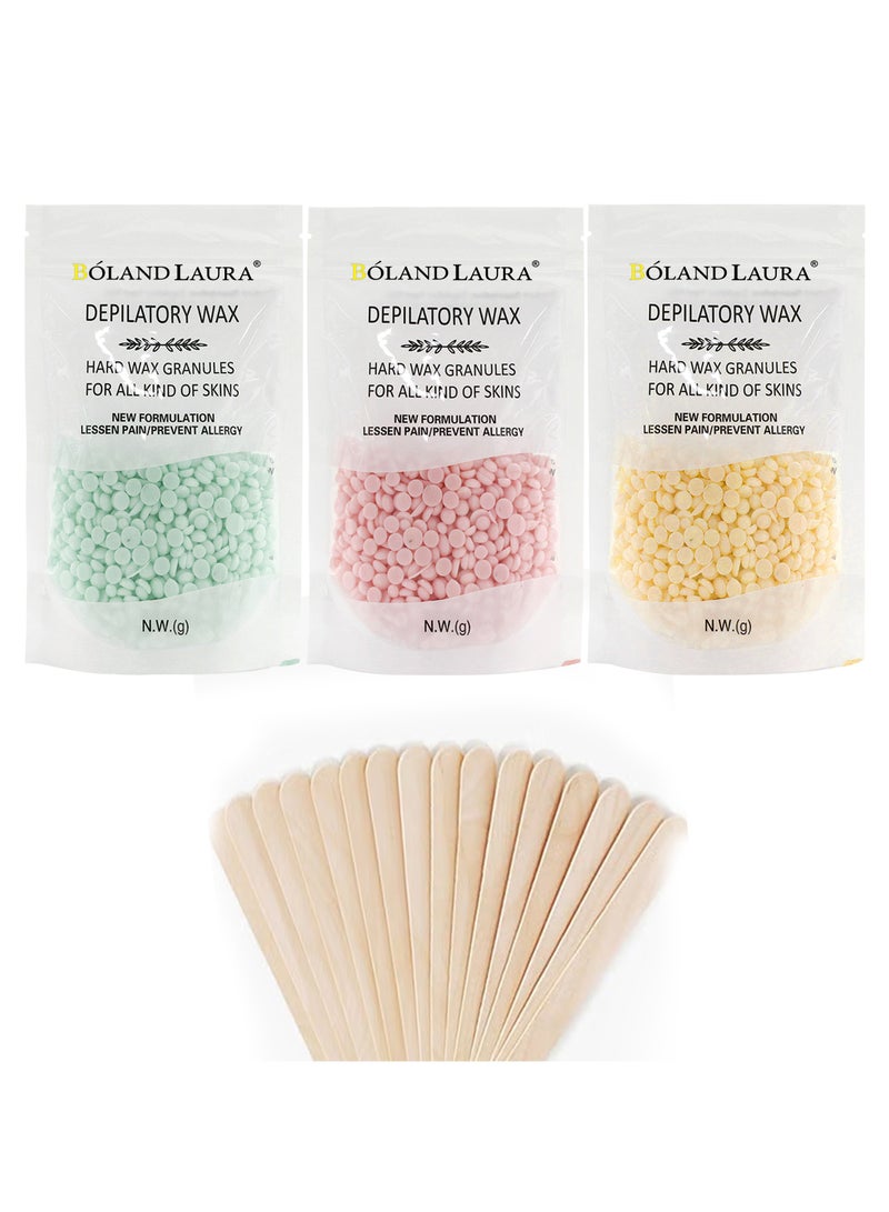 BOLAND LAURA Set of 3 boxes of hair removal wax beans with 20 wax sticks - Image 2
