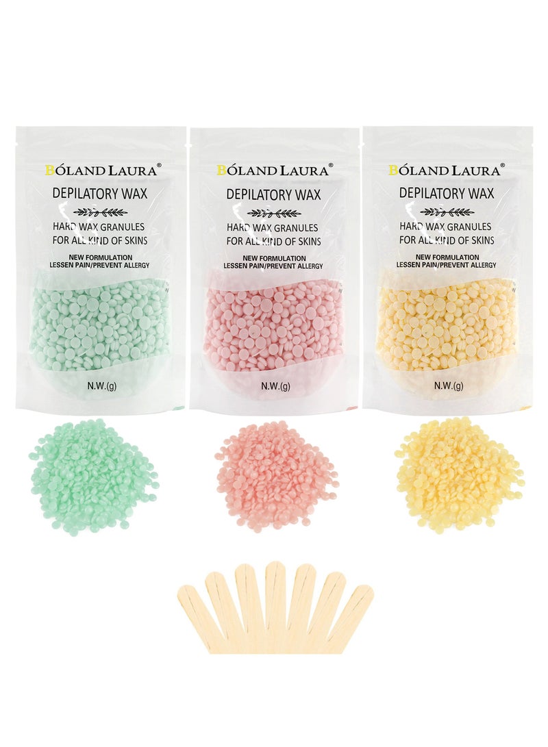 BOLAND LAURA Set of 3 boxes of hair removal wax beans with 20 wax sticks - Image 1