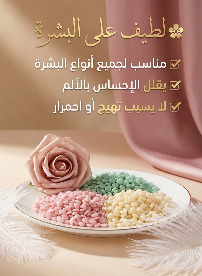 بولاند لورا مجموعة 3 علب من حبوب شمع ازاله الشعر مع 20 عود شمع - Image 4