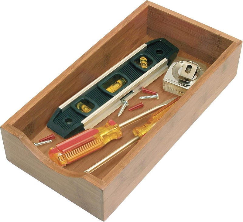 Lipper International Bamboo Wood Stacking Drawer Organizer Box, 6" x 12" - Image 4