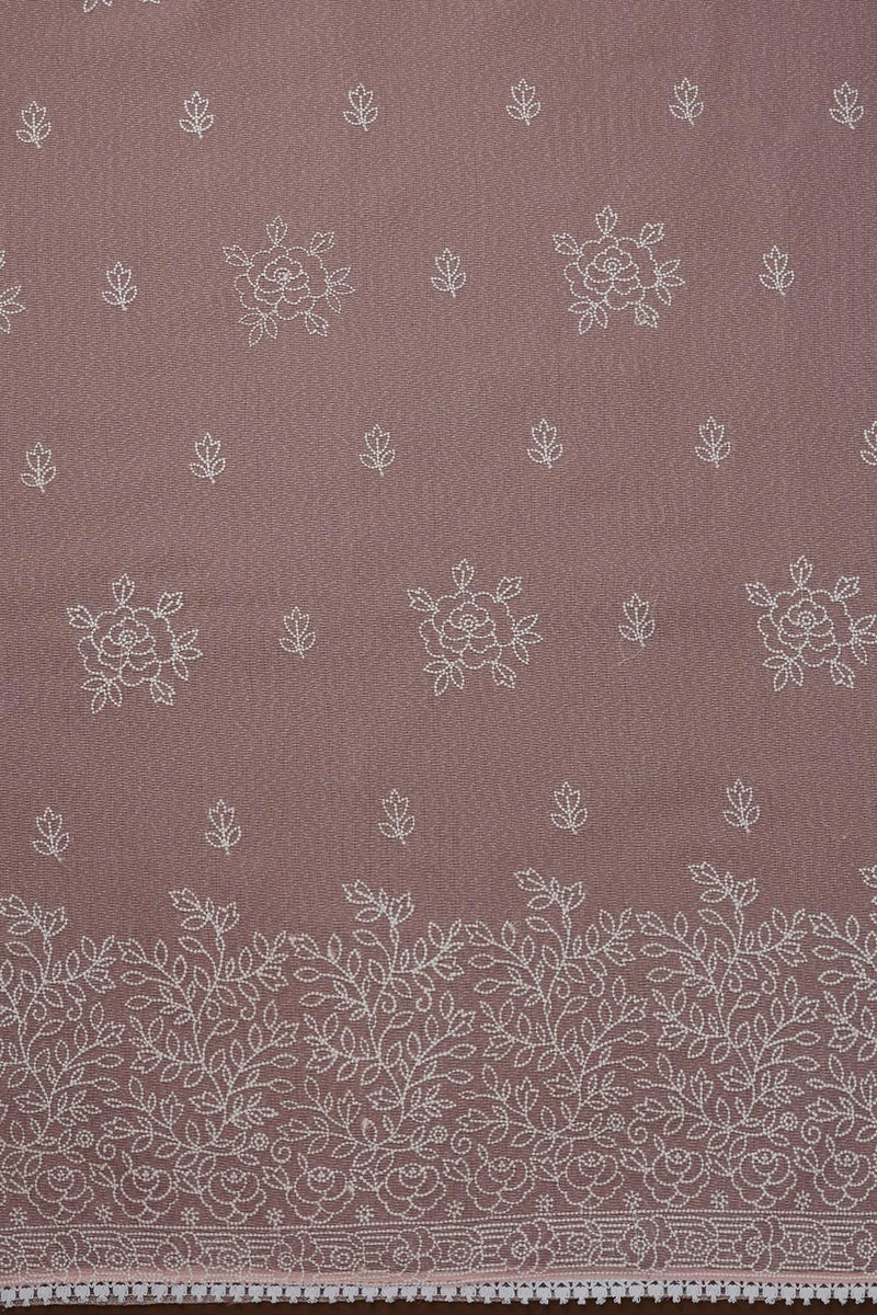 Soch Womens Pink Kota Embroidered Unstitch Dress Material With Thread Work - Image 5