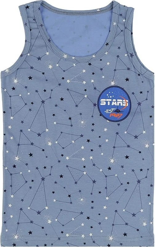 Donella 5 Pack Colorful Space Theme Boy Undershirt - 771171B