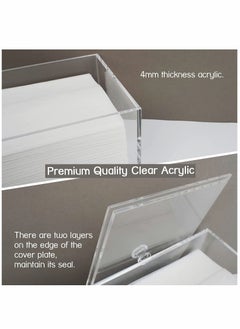Y&D Dryer Sheet Holder, Dispenser, Acrylic Container Storage Box for Laundry Room Organization, Holds Sheets, Balls, Clothes Pins, Pods  - Image 4
