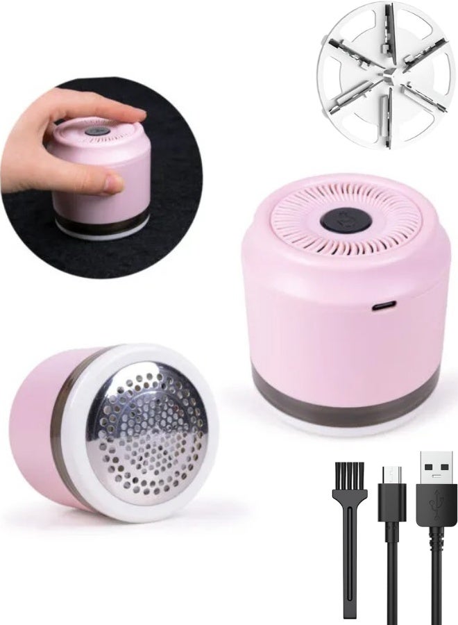 Fabric Shaver Lint Remover – Rechargeable Electric Portable Sweater Defuzzer for Clothes, Furniture, Couch, Blanket, Scarves, Underwear, Fluffy Coats, USB Charging, 3W Power - Image 1