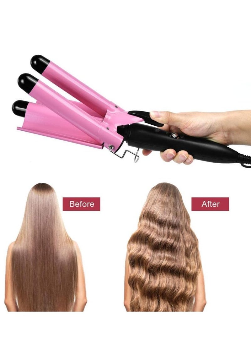 TIGER 3 Barrel Hair Curler – 1 Inch Professional Salon Ceramic Curling Iron with Temperature Control, Adjustable Styling Tools for Long & Short Hair – Perfect for Waves & Curls - Image 4