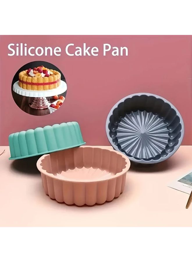 Sunflower Silicone Cake Mold Non Stick Easy Release Reusable DIY Baking Pan For Cakes Jellies And Creams Morandi Gray Mintature Baking Accessories - Image 5