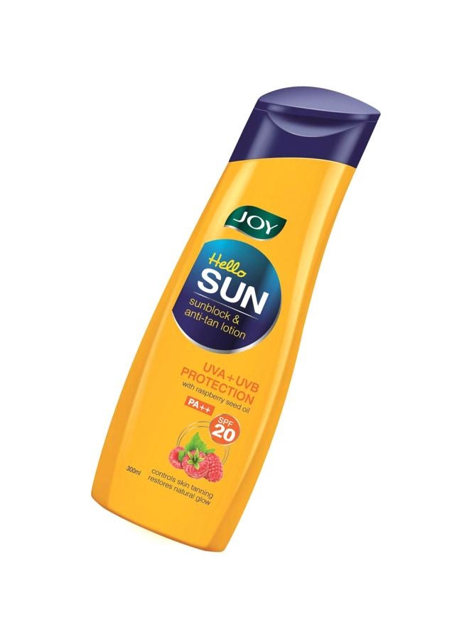 JOY Hello Sun Sunblock And Anti Tan Lotion SPF20 PA++ 300ml - Image 2