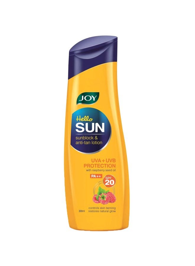 JOY Hello Sun Sunblock And Anti Tan Lotion SPF20 PA++ 300ml - Image 1